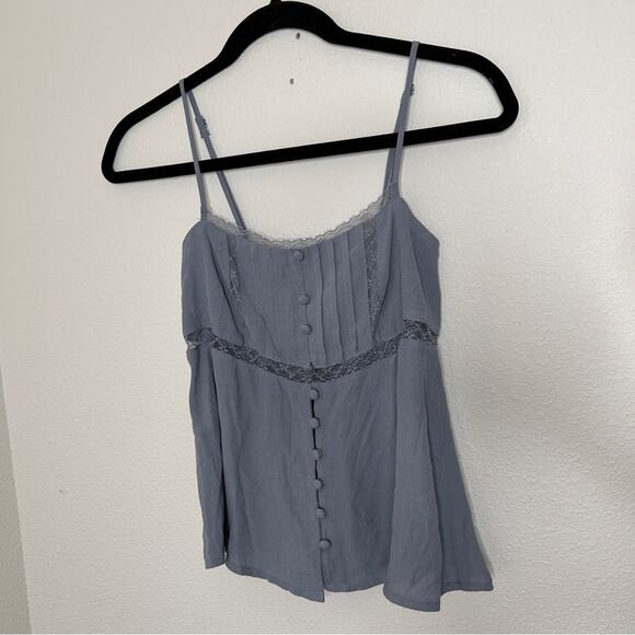 Target Wild Fable Trim Babydoll Cami/ Slate Blue/ Size XXS - Picture 4 of 9